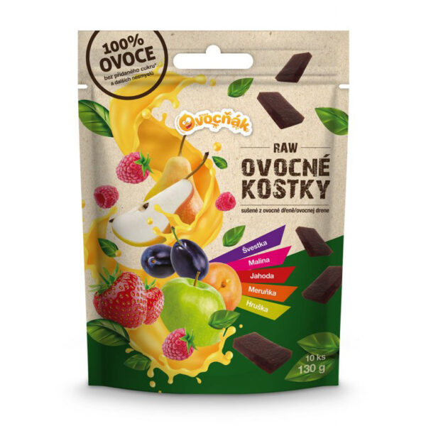 Raw ovocné kocky 130g